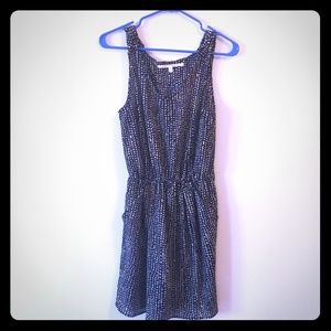 Collective Concepts navy polka dot dress w pockets